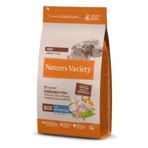 NATURE'S VARIETY DOG HEALTHY GRAINS MINI ADULT PESCADO BLANCO 1.5Kg/3Kg