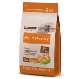 NATURE'S VARIETY DOG HEALTHY GRAINS MINI ADULT POLLO 600g/1.5Kg/3Kg/7Kg