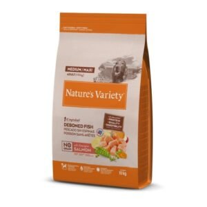 NATURE'S VARIETY DOG NO GRAIN MEDIUM/MAXI ADULT SALMÓN NORUEGO 3Kg/10Kg