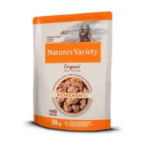 NATURE'S VARIETY DOG ORIGINAL NO GRAIN PATÉ MEDIUM/MAXI POLLO 300g (8 uds./caja)
