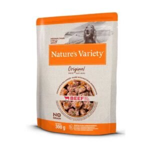 NATURE'S VARIETY DOG ORIGINAL NO GRAIN PATÉ MEDIUM/MAXI BUEY 300g (8uds./caja)
