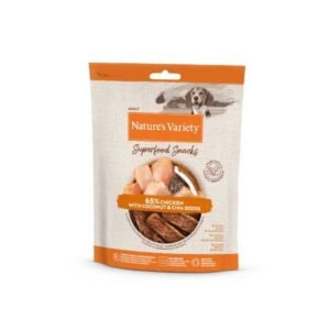 NATURE'S VARIETY DOG SUPERFOOD SNACK POLLO 85g (8 uds./caja)