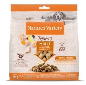 NATURE'S VARIETY DOG LIOFILIZADO TOPPERS POLLO 15g/40g/120g