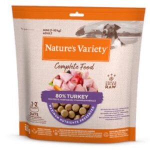 NATURE'S VARIETY DOG LIOFILIZADO COMPLETE FOOD MINI PAVO 120g (7 uds./caja)