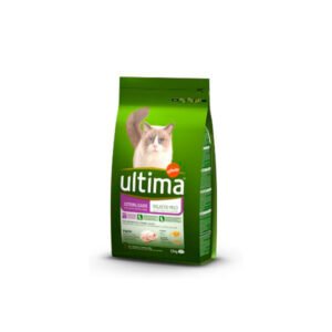 ULTIMA CAT STERILIZED HAIRBALL PAVO 1.5Kg (4uds./caja)