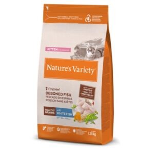 NATURE'S VARIETY CAT HEALTHY GRAINS KITTEN PESCADO BLANCO 300g/1.25Kg/3Kg