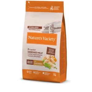 NATURE'S VARIETY CAT HEALTHY GRAINS STERILIZED ADULT POLLO 1.25Kg/3Kg/7Kg