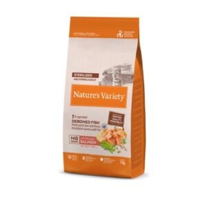 NATURE'S VARIETY CAT NO GRAIN STERILIZED ADULT SALMÓN NORUEGO 1.25Kg/3Kg/7Kg