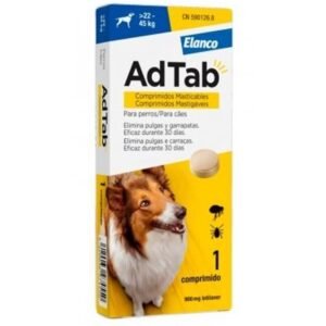 ELANCO ADTAB COMPRIMIDO ANTIPARASITARIO PERROS DE 22Kg-45Kg 900mg (1 comprimido)