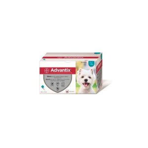 ADVANTIX PIPETAS RAZA PEQUEÑA 4-10Kg - Caja de 24 pipetas