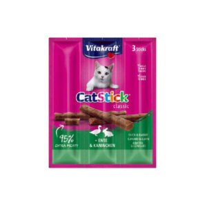 VITAKRAFT MINI STICK CON PATO Y CONEJO PARA GATOS 54g (20 uds./caja)