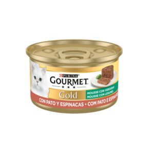 GOURMET GOLD MOUSSE PATO Y ESPINACAS 85g (24ud./caja)