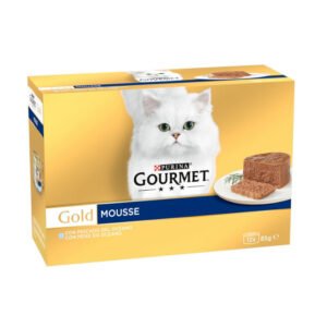 GOURMET GOLD PACK MOUSSE PESCADO OCÉANO 12x85g