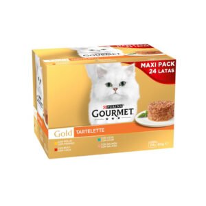 GOURMET GOLD TARTELETTE PACK BUEY, POLLO, SALMÓN Y ATÚN 24x85g