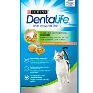 SNACK DENTAL DENTALIFE PARA GATOS DE POLLO 40g (8ud./caja)