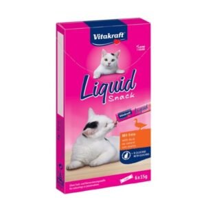 VITAKRAFT SNACK LÍQUIDO CON PATO Y ß-GLUCANOS PARA GATOS 90g (11uds./caja)