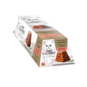 GOURMET REVELATIONS PACK GELATINA CON SALMÓN 4x57g (6ud./caja)