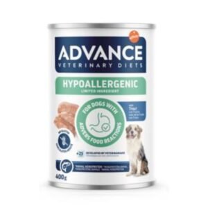 ADVANCE VETERINARY DIETS DOG WET HYPOALLERGENIC CON TRUCHA 400g (6ud./caja)