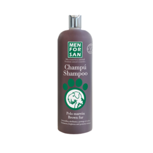 MENFORSAN CHAMPÚ PARA PERROS DE PELO MARRÓN 1L