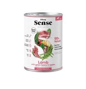 DIBAQ SENSE COMIDA HÚMEDA NO GRAIN DE CORDERO PARA PERROS ADULTOS 380g - (12uds./caja)
