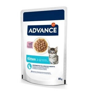 ADVANCE CAT WET KITTEN PAVO 85g (12ud./caja)