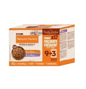 NATURE’S VARIETY CAT BOCADITOS EN SALSA MULTIPACK AVES 6 POLLO-6 PAVO