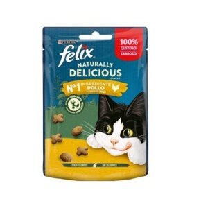 FELIX SNACK NATURALLY DELICIOUS POLLO Y CATNIP 60g (8ud./caja)